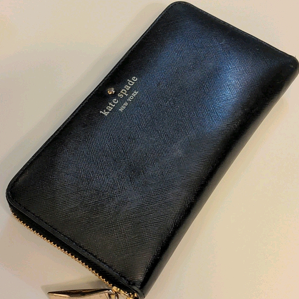 Kate spade black leather wallet